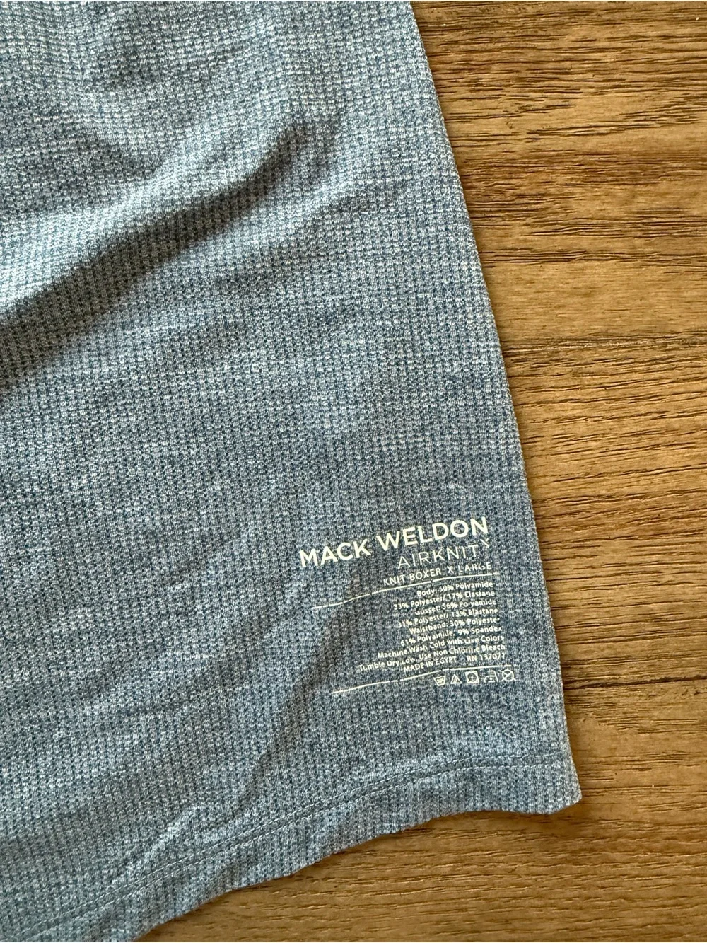 Mack Weldon - Mens Blue Knit Boxer Lounge Shorts